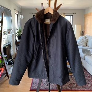 THE REAL MCCOY’s N-1 DECK JACKET - Navy (Plain).